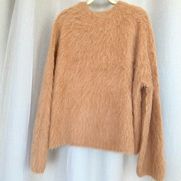 Toteme Boxy Alpaca Blend Knit Long Sleeve Oversized Sweater M/L - Picture 4 of 13